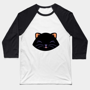 black cat Baseball T-Shirt